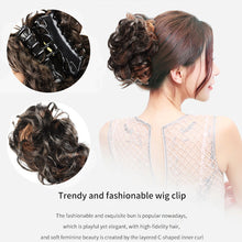 Load image into Gallery viewer, Bun Clipping Flower Bud Wig