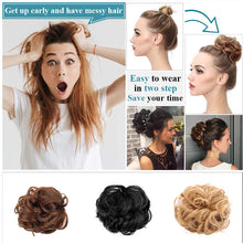 Load image into Gallery viewer, Bun Clipping Flower Bud Wig