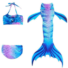 Load image into Gallery viewer, Girls Mermaid Tail Kids Swimsuit Bikini Set