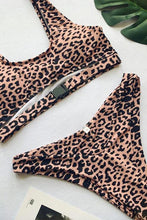 Load image into Gallery viewer, New Leopard High Leg Bikini Swimsuit.BI