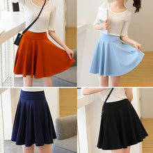 Load image into Gallery viewer, A-line Elastic Waist Pleated Shorts Skirts