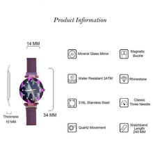 Load image into Gallery viewer, Waterproof Starry Sky Girl Wristwatch