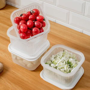 Transparent Double-layer Sealed Storage Box