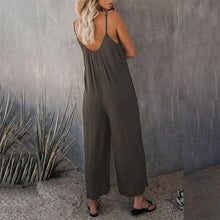 Load image into Gallery viewer, Loose Sleeveless Strap Stretchy Jumpsuit