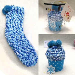 (🎅EARLY CHRISTMAS 50% OFF ) Winter Fuzzy "Cupcakes" Socks WIth Gift Box