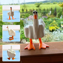 Load image into Gallery viewer, Middle Finger Duck Resin Ornament