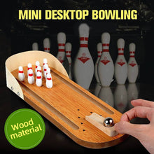 Load image into Gallery viewer, Indoor Wooden Mini Bowling Game Set