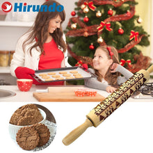 Load image into Gallery viewer, Hirundo Christmas Embossing Rolling Pin