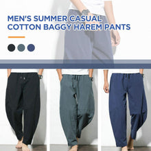 Load image into Gallery viewer, Men&#39;s Summer Casual Cotton Baggy Harem Pants