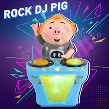 Load image into Gallery viewer, DJ swinging discs pig music electric dancing pigs