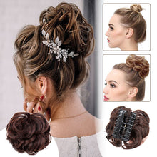Load image into Gallery viewer, Bun Clipping Flower Bud Wig