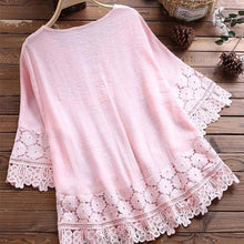 Load image into Gallery viewer, Fashion Lace Patchwork Bow Blouses for Women