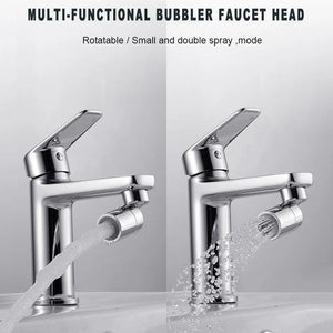 Rotatable Dual-Function Bubbler Faucet Head