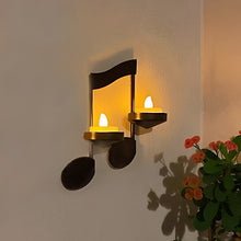 Load image into Gallery viewer, Black Music Note Wall Sconce