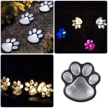 Load image into Gallery viewer, Solar-Powered Paw Print Lights Garden Lantern