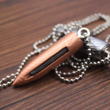 Load image into Gallery viewer, Pendant Lighter Bullet Shaped Necklace