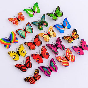 9 Pcs LED Butterfly Lights Wall Stickers