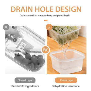 Transparent Double-layer Sealed Storage Box