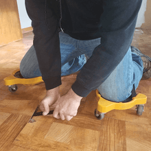 Load image into Gallery viewer, Flooring Knee Silicone pads With Wheels