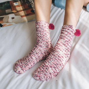 (🎅EARLY CHRISTMAS 50% OFF ) Winter Fuzzy "Cupcakes" Socks WIth Gift Box