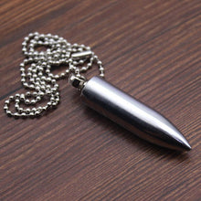 Load image into Gallery viewer, Pendant Lighter Bullet Shaped Necklace