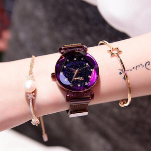 Waterproof Starry Sky Girl Wristwatch