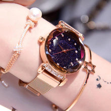 Load image into Gallery viewer, Waterproof Starry Sky Girl Wristwatch