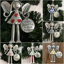 Load image into Gallery viewer, Crazy Beautiful Friends Forever - Angel Ornament Christmas Gift