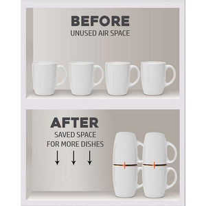 Coffee Mug Organizers and Storage, (6pk)