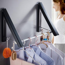 Load image into Gallery viewer, Folding Retractable Clothes Rack