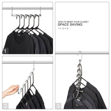 Load image into Gallery viewer, Hirundo Magic Clothes Stainless Steel Hangers